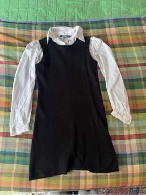 Eva Franco Black and White Midi Dress